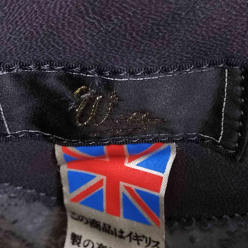 デザインレザーカーコート メンズ