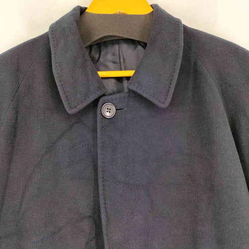 カシミア100% 比翼ステンカラーコート メンズ