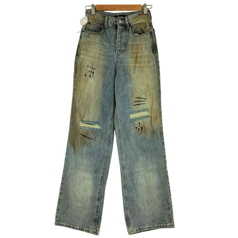 BANGON ダメージ加工デザインデニムパンツ メンズ