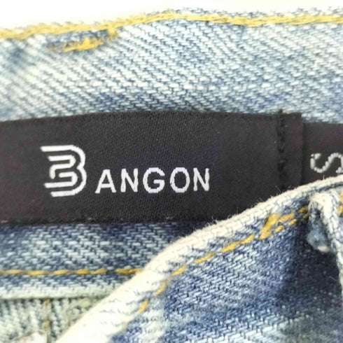 BANGON ダメージ加工デザインデニムパンツ メンズ