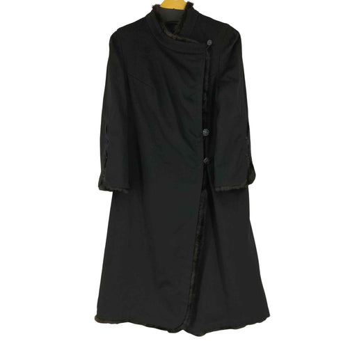 ファー付き ロングコート レディース