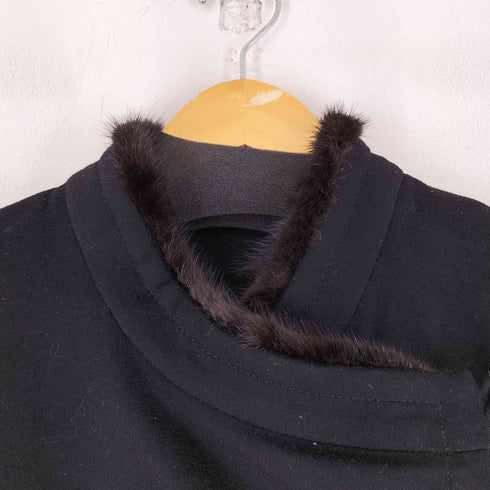 ファー付き ロングコート レディース