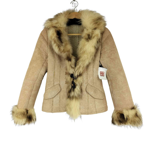 ブラーミン Brahmin ラクーンファー デザインジャケット レディース JPN:38