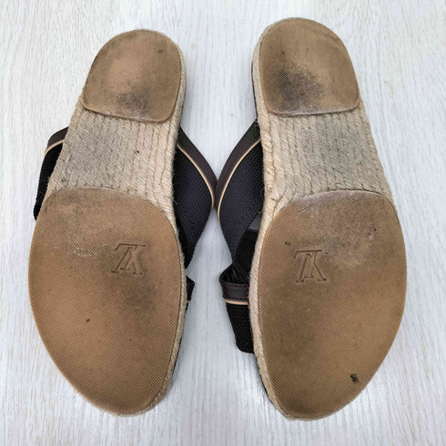 ルイヴィトン LOUIS VUITTON エスパドリーユ キャンバス レザー ジュート レディース 5