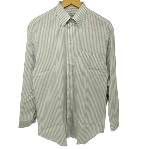 アルマーニコレツィオーニ ARMANI COLLEZIONI ストライプ スナップダウンシャツ ドレスシャツ メンズ FR:42