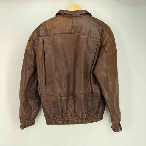 Ambrosiano 90S スペイン製 裏地キルティング シープレザー 比翼 ジャケット メンズ