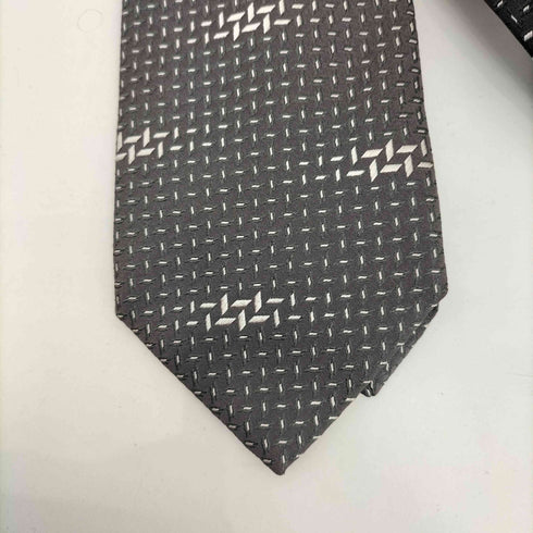 ジョルジオアルマーニ Giorgio Armani 総柄 織柄 シルクネクタイ メンズ