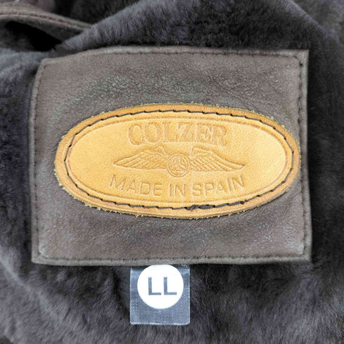 COLZER リアルムートンコート メンズ LL