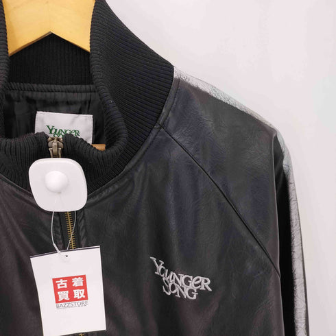 ヤンガーソング Younger Song fake leather track jacket フェイクレザー トラックジャケット メンズ JPN:M