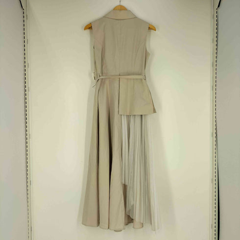 ランダ RANDA レイヤードデザイン ダブルブレスト ノースリーブワンピース レディース JPN:1