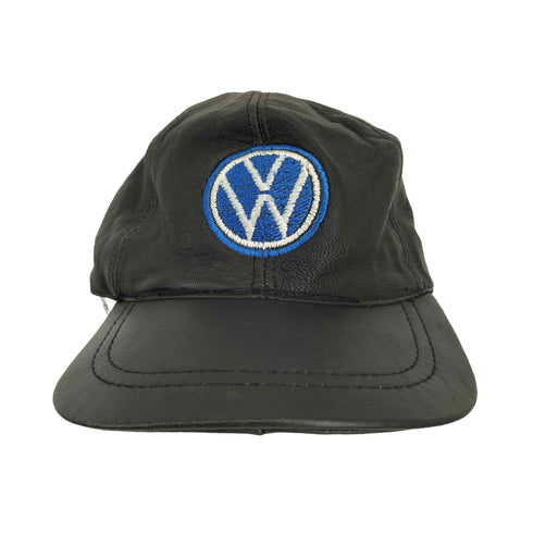 企業ロゴ レザー キャップ メンズ