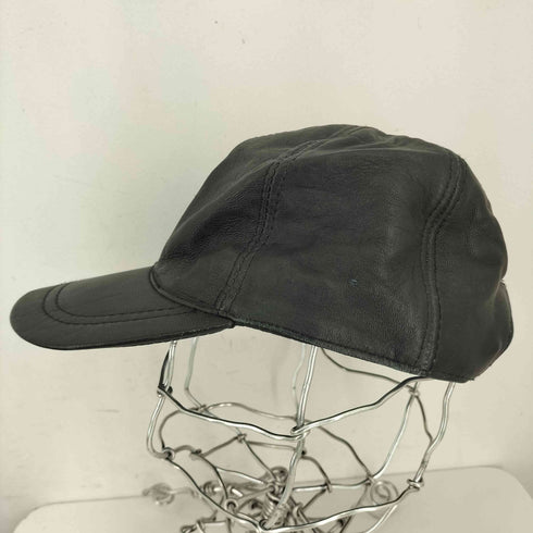 企業ロゴ レザー キャップ メンズ