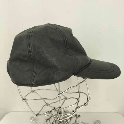 企業ロゴ レザー キャップ メンズ