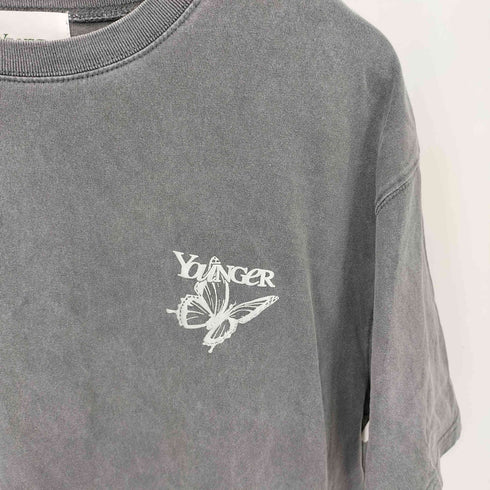 ヤンガーソング Younger Song Foil pigment butterfly logo ss tee バタフライロゴ Tシャツ メンズ JPN:L