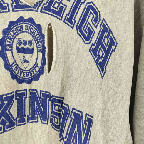 チャンピオン Champion 80S USA製 3段ラバープリント REVERSEWEAVE プルオーバーパーカー メンズ import:XL