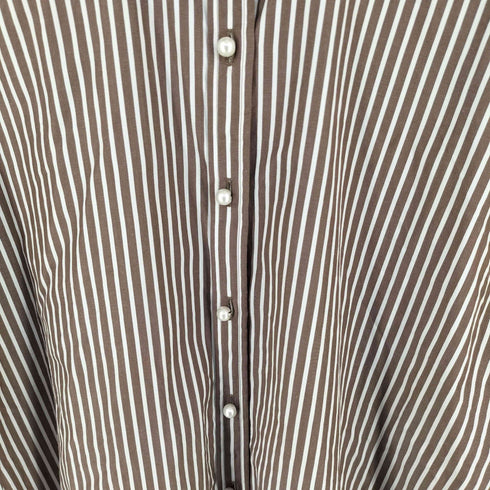 スピックアンドスパン Spick and Span パールボタンオーバーシャツ レディース JPN:36