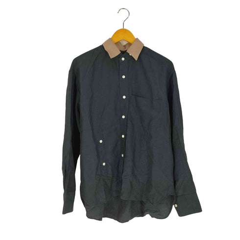 by H 襟切替 キュプラシャツ メンズ JPN:2