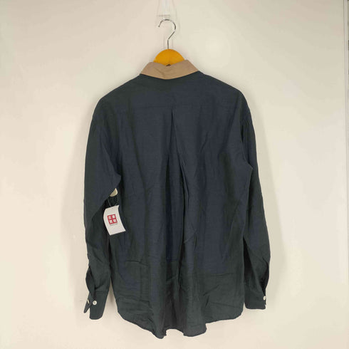 by H 襟切替 キュプラシャツ メンズ JPN:2