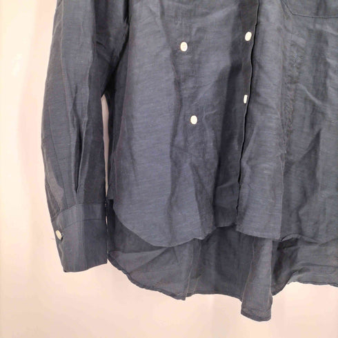 by H 襟切替 キュプラシャツ メンズ JPN:2