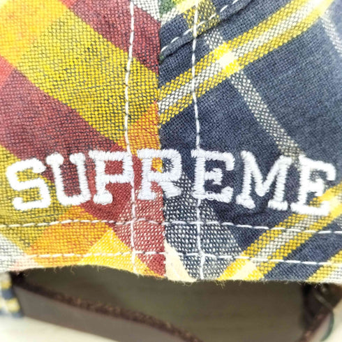シュプリーム Supreme 19SS PATCHWORK MADRAS S LOGO 6-PANEL CAP メンズ