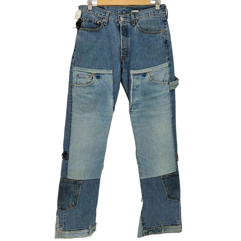 リーバイス Levis 501 リメイク ダブルニー ペインター フレアデニム メンズ W32L34