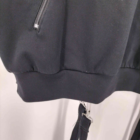 リル LILL 24SS ルーズシルエット コットンポンチ ドレープ トラック ハーフジップ 半袖 プルオーバー メンズ JPN:L