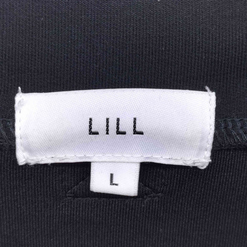 リル LILL 24SS ルーズシルエット コットンポンチ ドレープ トラック ハーフジップ 半袖 プルオーバー メンズ JPN:L