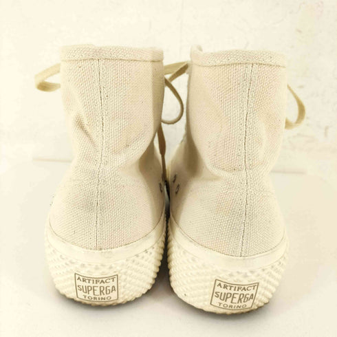 スペルガ SUPERGA ミルスペック ハイカット コットン キャンバス レディース JPN:24