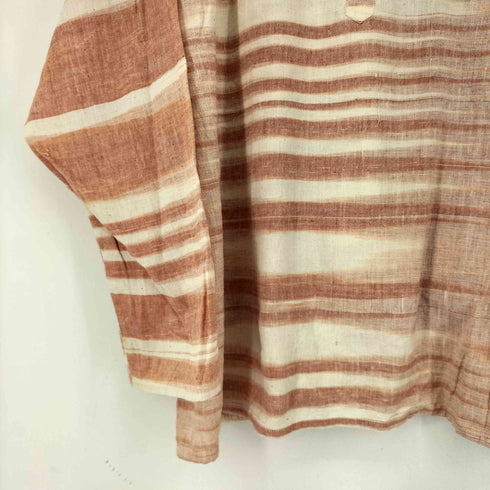 KHADI L/S ハーフボタン ボーダーシャツ メンズ import:XL