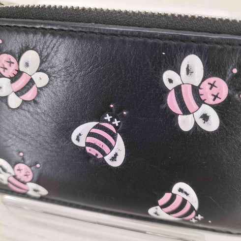 ディオール Dior PINK BEE レザーカードケース レディース