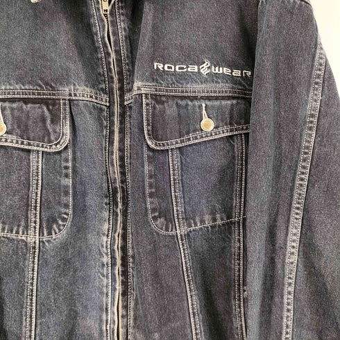 ロカウェア Rocawear ジップアップデニムジャケット メンズ