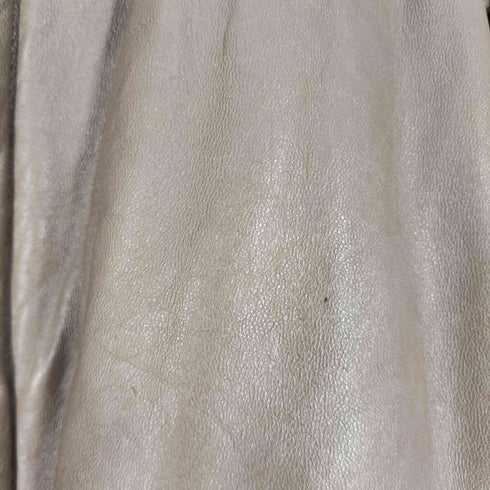 スタンドカラー ベルテッド レザーハーフコート メンズ JPN:52