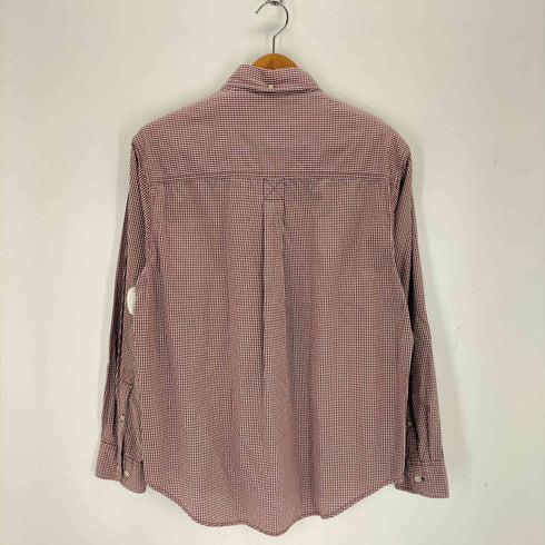 ティンバーランド Timberland ロゴ刺繍ギンガムチェックL/S BD シャツ メンズ import:M