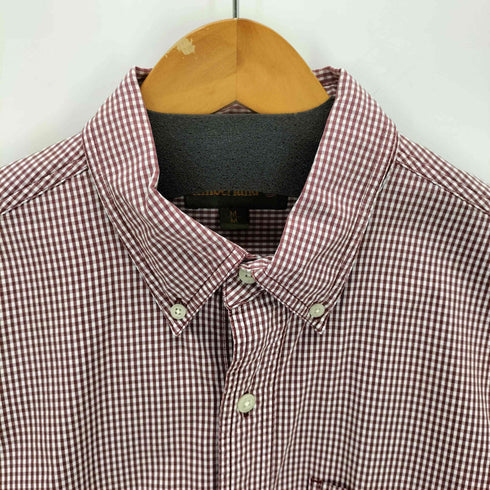 ティンバーランド Timberland ロゴ刺繍ギンガムチェックL/S BD シャツ メンズ import:M
