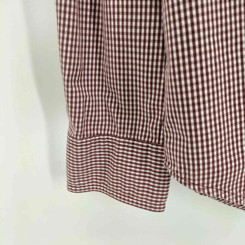 ティンバーランド Timberland ロゴ刺繍ギンガムチェックL/S BD シャツ メンズ import:M