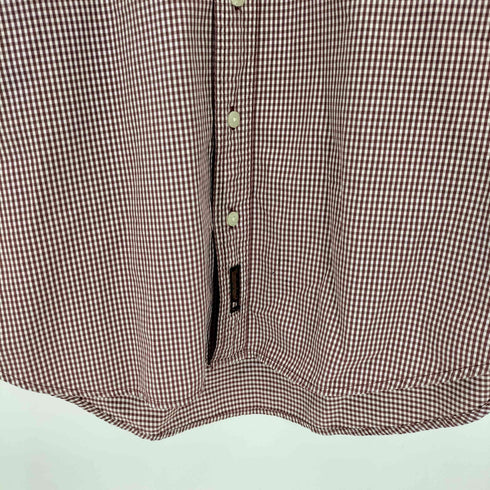 ティンバーランド Timberland ロゴ刺繍ギンガムチェックL/S BD シャツ メンズ import:M