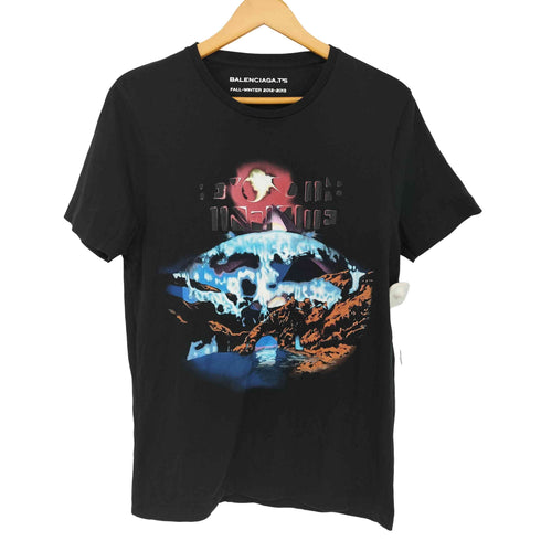 バレンシアガ BALENCIAGA FALL-WINTER 2012-2013 クルーネック プリントTシャツ メンズ import:S