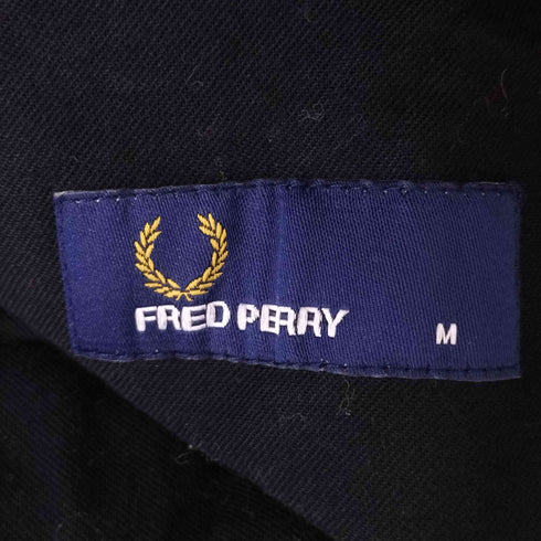 フレッドペリー FRED PERRY 月桂樹ロゴ刺繍 センタープレスウールスラックス メンズ JPN:M