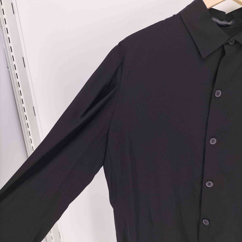 ヨウジヤマモト Yohji Yamamoto collections 24AW CELLULOSE POPLIN ROUNDED HEM SHIRT DRESS セルロースポプリン ラウンデッドヘム シャツドレス レディース JPN:2