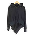 レギュレーションヨウジヤマモト REGULATION Yohji Yamamoto 25SS Pe JERSEY TWILL UNBALANCED HOODIE A Pe ジャージーツイル アンバランスド フーディー A メンズ JPN:2