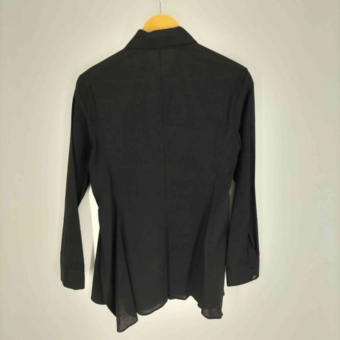 ヨウジヤマモト Yohji Yamamoto collections 25SS 100/-KHADI BACKSIDE FLARED SLIM B 100/-カディ バックサイドフレア スリム B シャツ レディース JPN:2