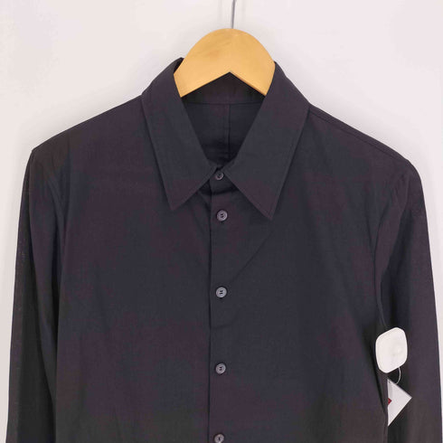 ヨウジヤマモト Yohji Yamamoto collections 25SS 100/-KHADI BACKSIDE FLARED SLIM B 100/-カディ バックサイドフレア スリム B シャツ レディース JPN:2