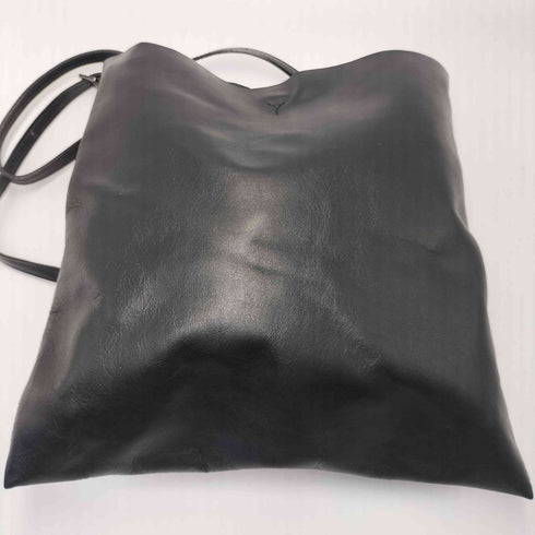 ディスコードヨウジヤマモト discord Yohji Yamamoto 23AW Tetra Black テトラ ブラック カウレザー ショルダーバッグ メンズ