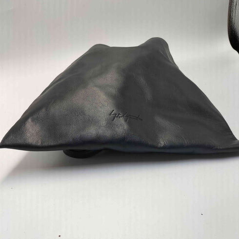 ディスコードヨウジヤマモト discord Yohji Yamamoto 23AW Tetra Black テトラ ブラック カウレザー ショルダーバッグ メンズ