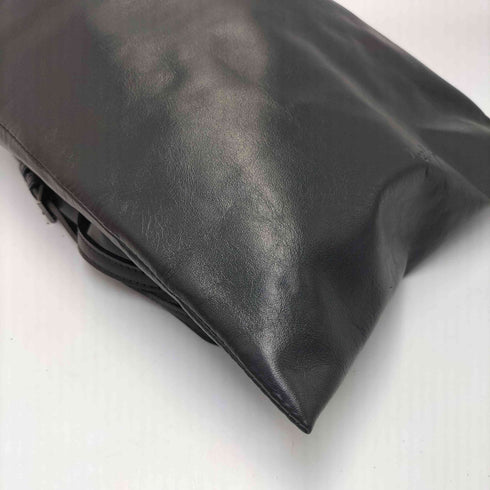 ディスコードヨウジヤマモト discord Yohji Yamamoto 23AW Tetra Black テトラ ブラック カウレザー ショルダーバッグ メンズ