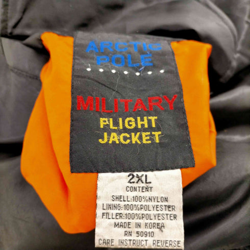 ARCTIC POLE 90S MILITARY FLIGHT JACKET ミリタリー フライト ジャケット MA-1 ビックサイズ メンズ 2XL