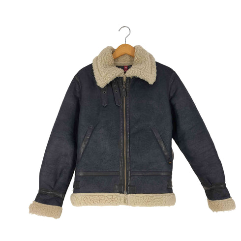 アルファインダストリーズ ALPHA INDUSTRIES B-3 フェイクムートン フライトジャケット レディース import:M