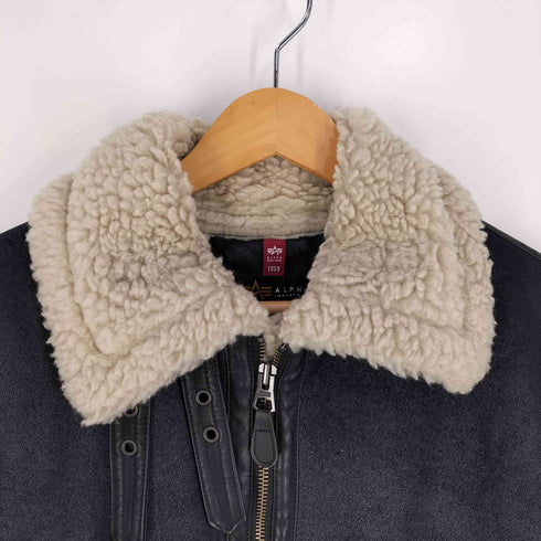 アルファインダストリーズ ALPHA INDUSTRIES B-3 フェイクムートン フライトジャケット レディース import:M