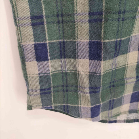 90-00s work centre Latelier L/S ネルシャツ メンズ import:L