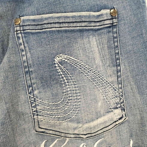 ガッチャ GATCHA Y2K 刺繍ロゴ ストレッチスキニーデニム メンズ JPN:M